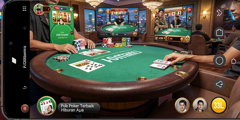 Tampilan gameplay poker yang seru dan mengasyikkan di 33L.