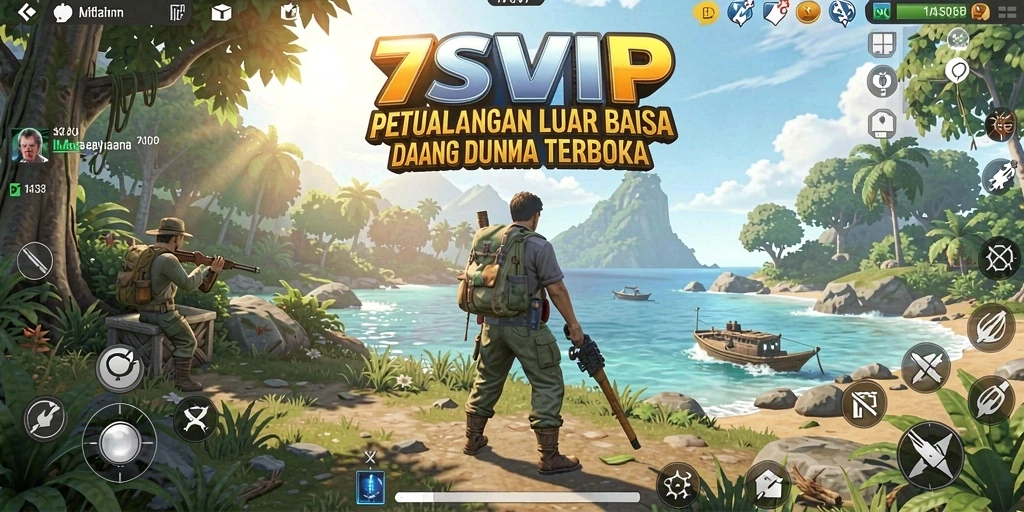 Tampilan gameplay menakjubkan dari dunia terbuka 7SVIP.