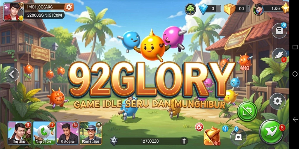 Tampilan gameplay Idle di 92GLORY yang mengasyikkan.
