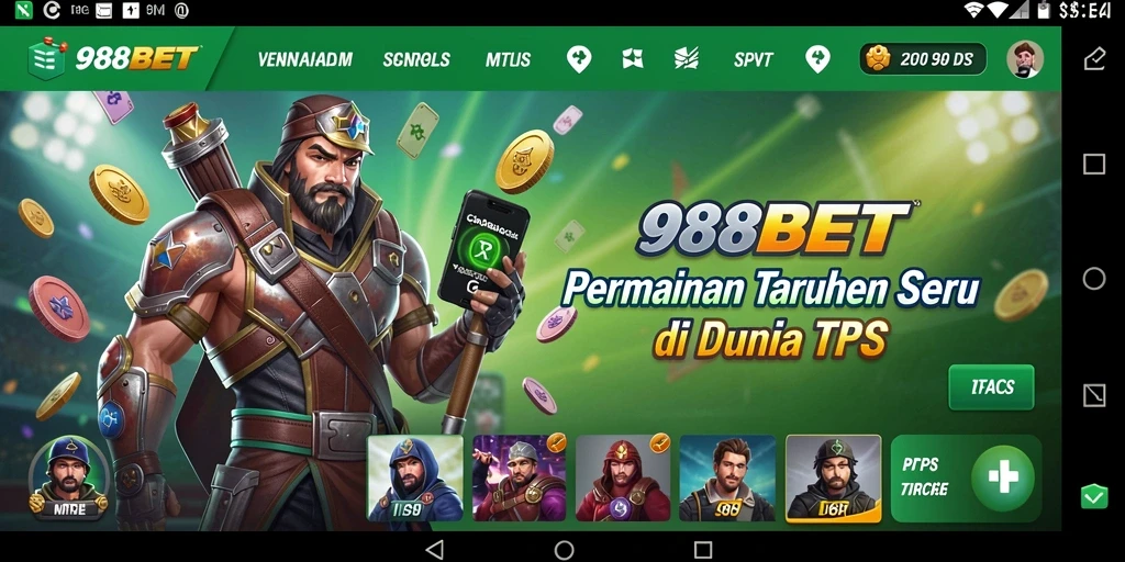 Tampilan gameplay menarik dan interaktif dari 988BET.