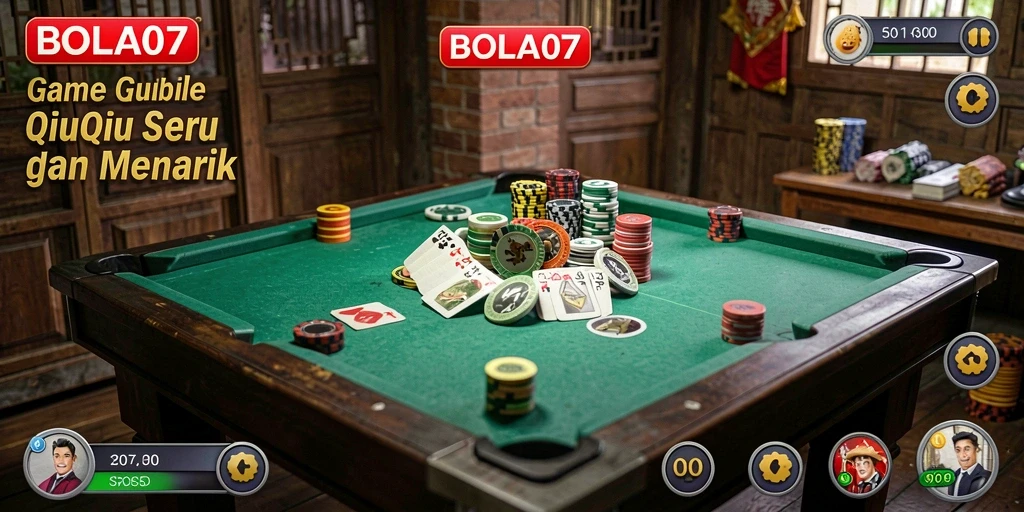 Tangkapan layar gameplay QiuQiu yang seru di BOLA07.