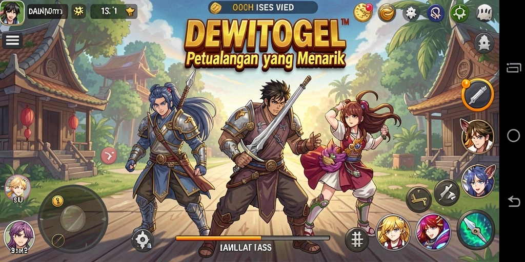Gameplay seru dengan karakter anime ikonik di DEWITOGEL.