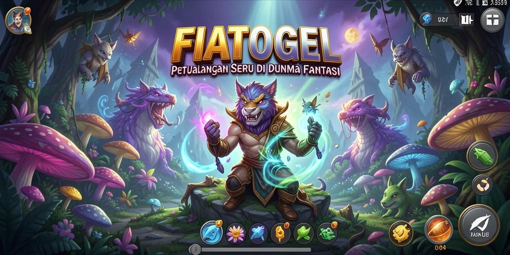 Tampilan gameplay FIATOGEL yang menakjubkan di dunia petualangan.