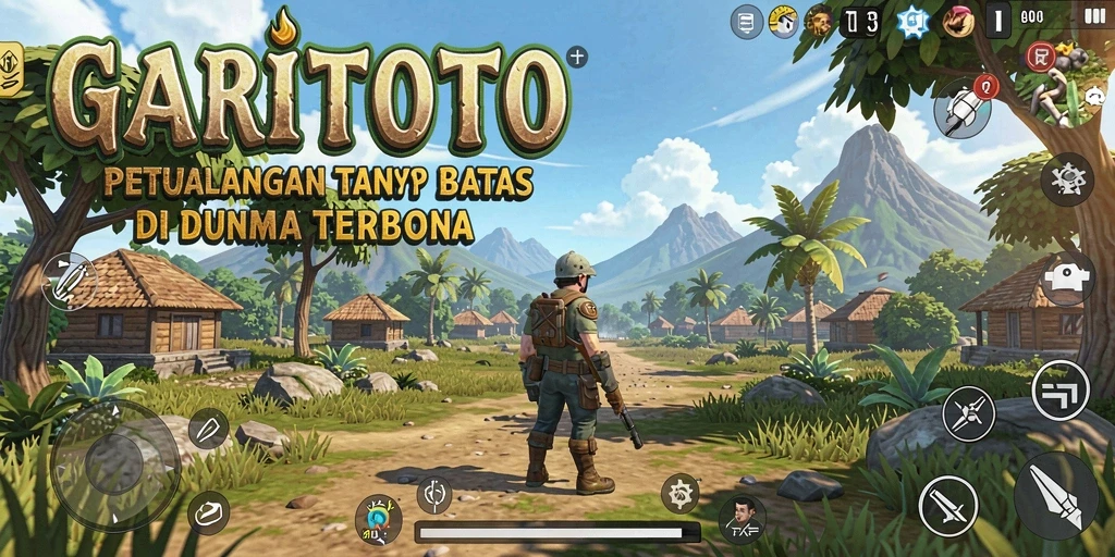 Screenshot GARITOTO menampilkan momen seru saat menjelajahi dunia terbuka.
