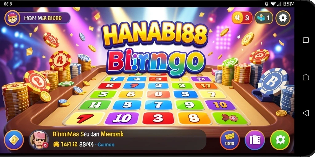 Tampilan gameplay seru di HANABI88, lihat keseruan permainan Bingo.