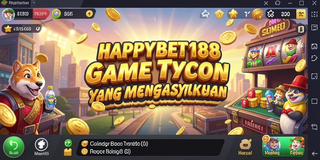 Screenshot utama HAPPYBET188 menampilkan gameplay Tycoon yang seru dan interaktif.