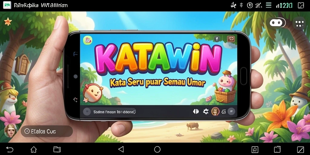 Tangkapan layar KATAWIN menampilkan momen seru saat menyusun kata.