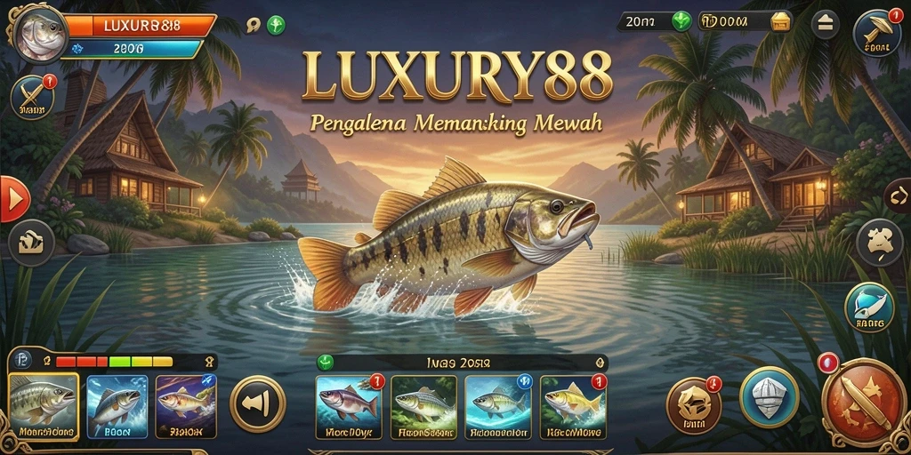 Gameplay LUXURY88 dengan aksi memancing yang seru dan grafik menawan.