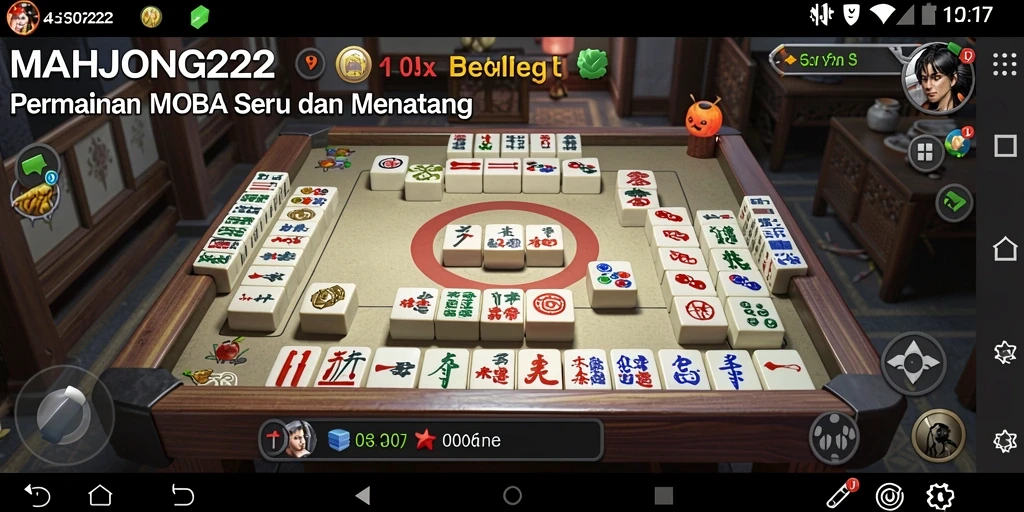 Screenshot gameplay menunjukkan aksi seru dalam <strong>MAHJONG222</strong>.