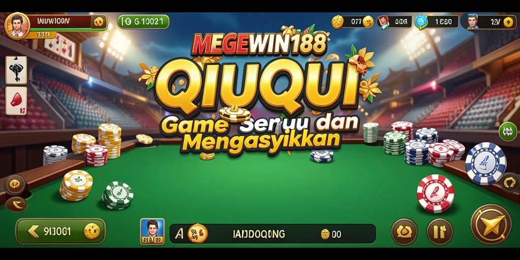 Tampilan gameplay seru di MEGEWIN188 dengan kartu QiuQiu.