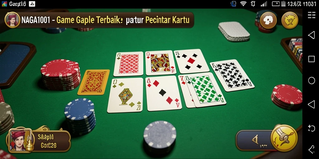 Tampilan gameplay seru NAGA1001 dalam permainan Gaple.