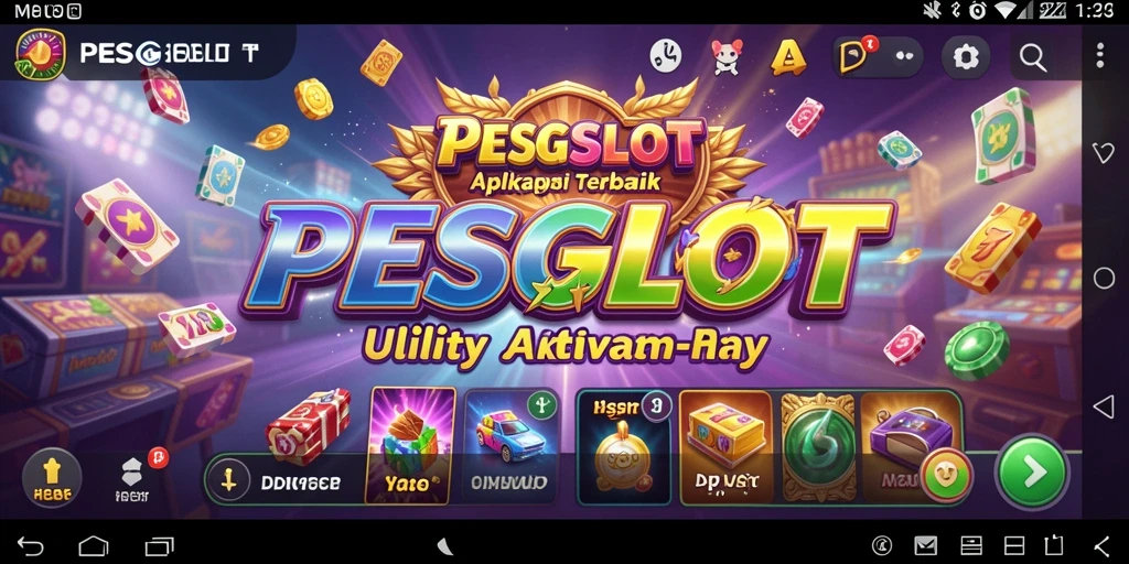 Tampilan utama PESGSLOT yang sederhana dan fungsional.