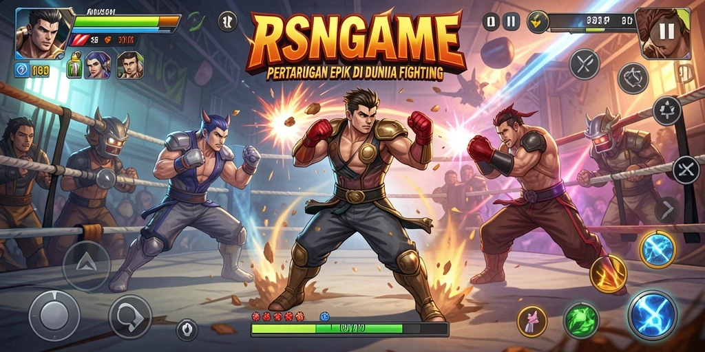 Gameplay RSNGAME menghadirkan pertarungan seru dan intens.