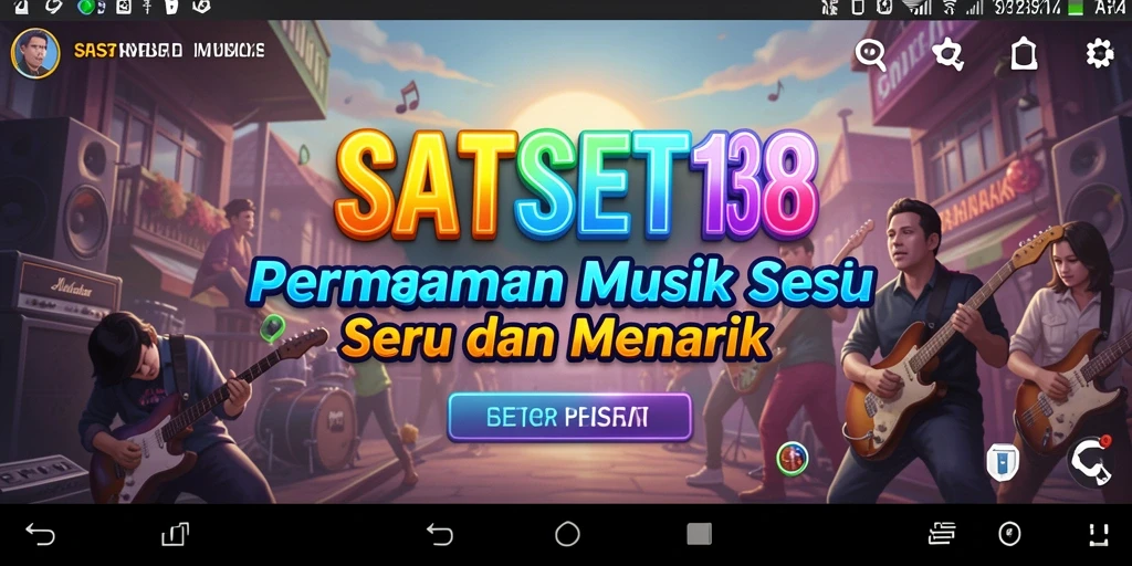 Tampilan gameplay SATSET138 yang penuh warna dan interaktif.