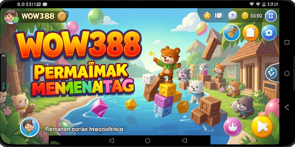 Tampilan gameplay WOW388 dengan berbagai puzzle menantang.
